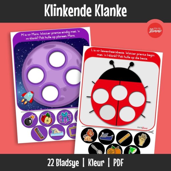 Praktiese ouditiewe oefeninge wat leerders help om klanke te onderskei en te identifiseer wanneer hulle met klankleer begin.