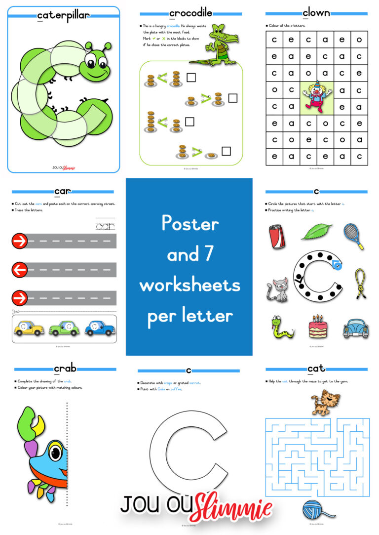 Grade R Letter of the Week | Large Pack - Jou Ou Slimmie