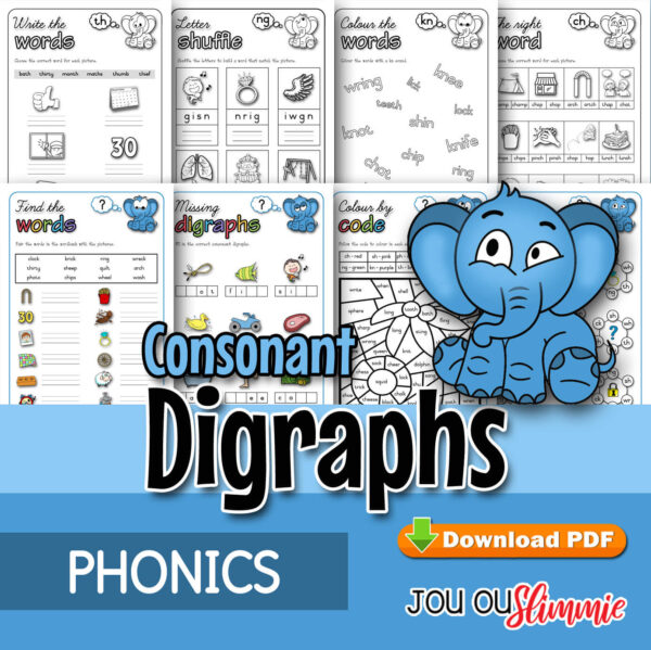 Consonant Digraph Workbook