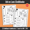 Dobbelsteen-leesspeletjies wat kinders help om woorde met eindklank-kombinasies vlotter te lees. Leerders rol, lees en herhaal woorde op ’n speelse manier om klankpatrone te versterk.