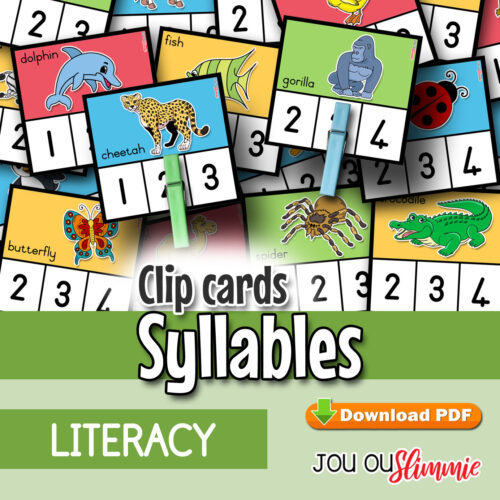 Syllables Clip Cards