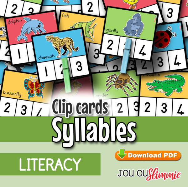 Syllables Clip Cards web copy Syllables Clip Cards