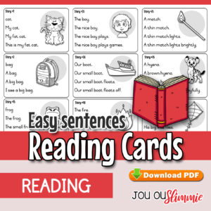 Easy Sentences - Reading Cards