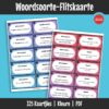 Woordsoorte help kinders om te verstaan hoe woorde in verskillende groepe werk. Met hierdie flitskaarte kan kinders woordsoorte op ’n eenvoudige en gestruktureerde manier oefen.