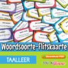 Woordsoorte-flitskaarte
