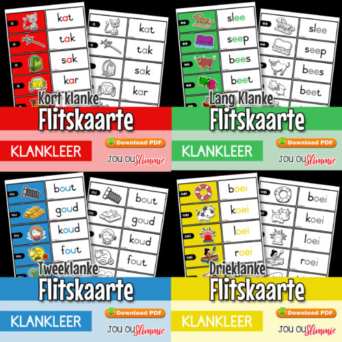 Klankleer-Flitskaarte (4-in-1)