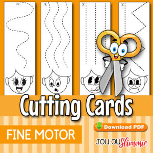 Cutting Cards to practice scissor skills