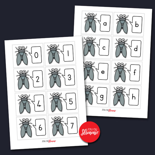 Klap Daai Vlieg - Swat That fly A game for young children to learn letters, numbers, shapes, and colours.