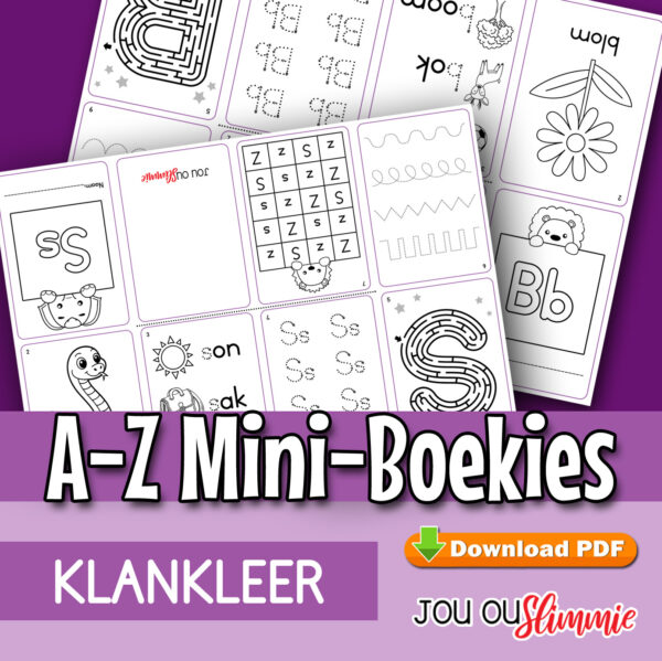 A-Z Mini-Boekies Mini-boekies om elke letter van die alfabet te oefen.