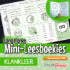 Mini-Leesboekies wat elkeen fokus op een lang klank.