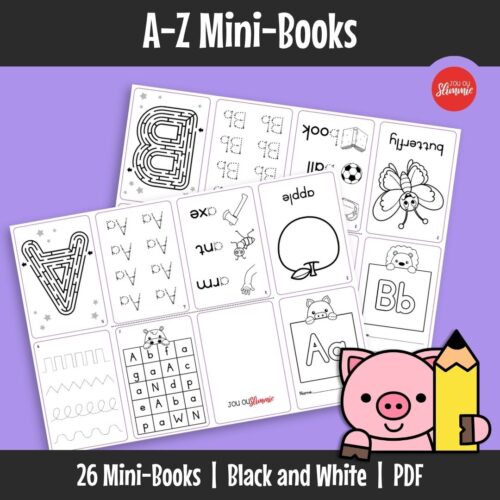These alphabet mini-booklets make learning letters simple and practical. Each booklet focuses on one letter with activities for recognition, writing and fine motor practice.