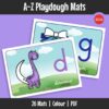 A set of fun playdough mats that help learners learn the letters of the alphabet through hands-on letter building.