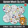 This clip card set supports letter and sound recognition through interactive alphabet wheels. Learners use simple hands-on matching tasks to connect letters with beginning sounds.