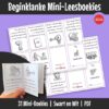 Prettige, voubare mini-boekies wat elkeen slegs op een beginklank-kombinasie fokus sodat die leerder die klank kan vaslê voordat daar na ander klanke beweeg word.