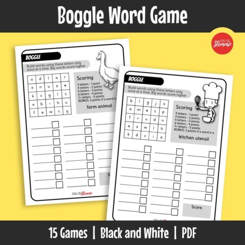 This Boggle-style word games help build vocabulary and spelling skills. Learners form as many words as possible from letter grids and use simple scoring rules to make the activity more engaging.