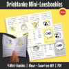 Prettige, voubare mini-boekies wat elkeen slegs op een drieklank-kombinasie fokus sodat die leerder die klank kan vaslê voordat daar na ander klanke beweeg word.