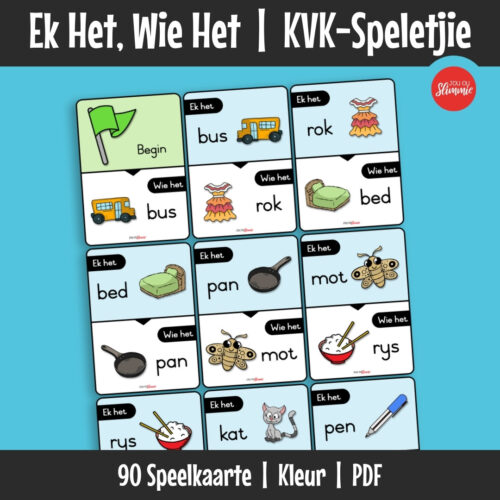 'n Klankleer-speletjie vir groepwerk in die klaskamer wat leerders help om konsonant-vokaal-konsonant woorde te oefen. Die speletjie gebruik ’n kettingreaksie-formaat om woordherkenning en lees te versterk.