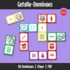 ’n Speletjie om getalle, getalname en basiese somme te oefen deur domino-teëls met mekaar te verbind.