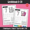 ’n Getalle-werkboek wat leerders help om getalherkenning van 0–20 te oefen.