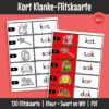 Kort klank-flitskaarte help kinders om vroeë leesvaardighede en woordherkenning stap vir stap te versterk.