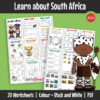 Discover South Africa – a country known for its culture, natural beauty, and rich history. Work with maps, symbols, animals, historical and interesting facts to better understand the country.