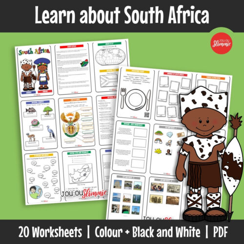 Discover South Africa – a country known for its culture, natural beauty, and rich history. Work with maps, symbols, animals, historical and interesting facts to better understand the country.