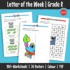 A comprehensive, playful learning resource built around a “letter of the week” approach. While the main focus is early literacy, it also includes essential early numeracy foundations, making it a well-rounded Grade R learning tool.