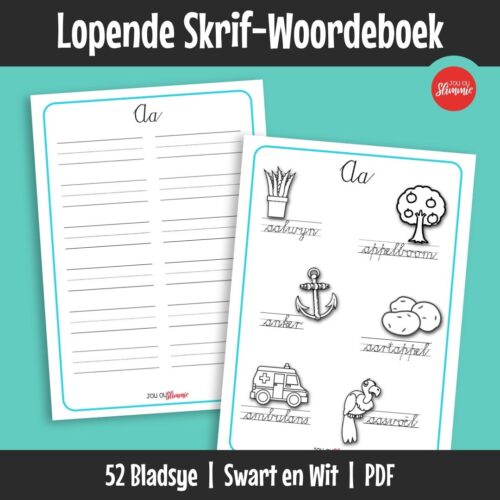 ’n Lopende skrif-woordeboek wat leerders help om handskrif te oefen en woordeskat uit te brei. Dit funksioneer as ’n persoonlike woordeboek wat oor tyd aangevul kan word.