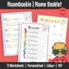 A personalised booklet that helps learners learn to write their own name through fun activities. Learners practise their name step by step using simple, repeated exercises.