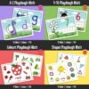 A bundle of four fun playdough mat sets that help learners learn letters, numbers, shapes, and colours through hands-on playdough activities.