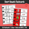 Short vowel flashcards help children build early reading skills and word recognition step by step.