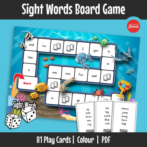 A board game that helps children practise sight words and improve reading fluency through play. Learners build speed and confidence by reading high-frequency words in a fun, interactive way.