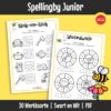 ’n Prettige stel spel- en woordspeletjies wat vroeë spelvaardighede in die grondslagfase ondersteun. Aktiwiteite is in verskillende moeilikheidsvlakke verdeel vir maklike vordering.