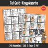 Tel Geld-Knypkaarte 'n Praktiese aktiwiteit om geld te tel met die nuwe Suid-Afrikaanse geldeenheid. Leerders oefen geldherkenning en eenvoudige berekeninge.