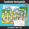 Hierdie is ’n bordspeletjie om woorde met tweeklanke deur interaktiewe taalaktiwiteite te oefen. Leerders lees, spel en teken terwyl hulle die speletjiebord gebruik.